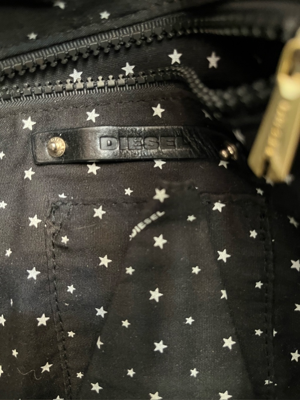 Diesel bag with Front Pocket and Gold plated hardware. Tons storage - Picture 5 of 16